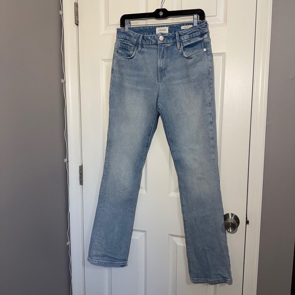 FRAME Le Mini Boot Jeans Light Wash  Bootcut Denim Size 29